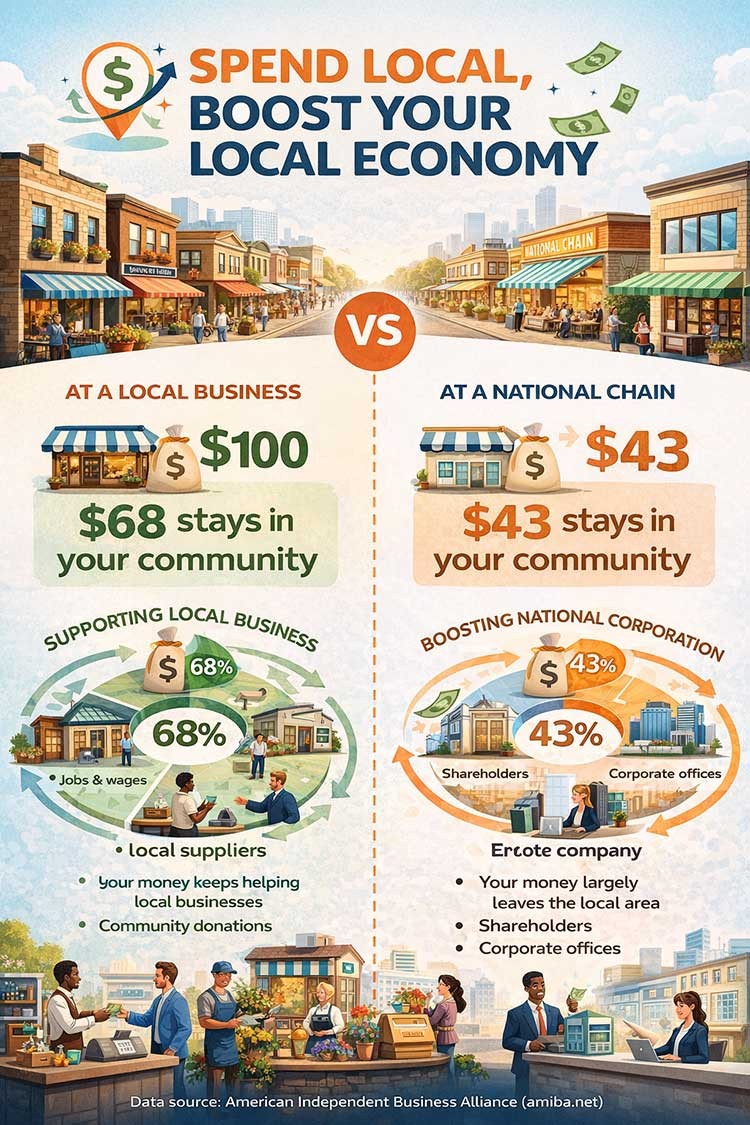 Spend local and boost the local economy